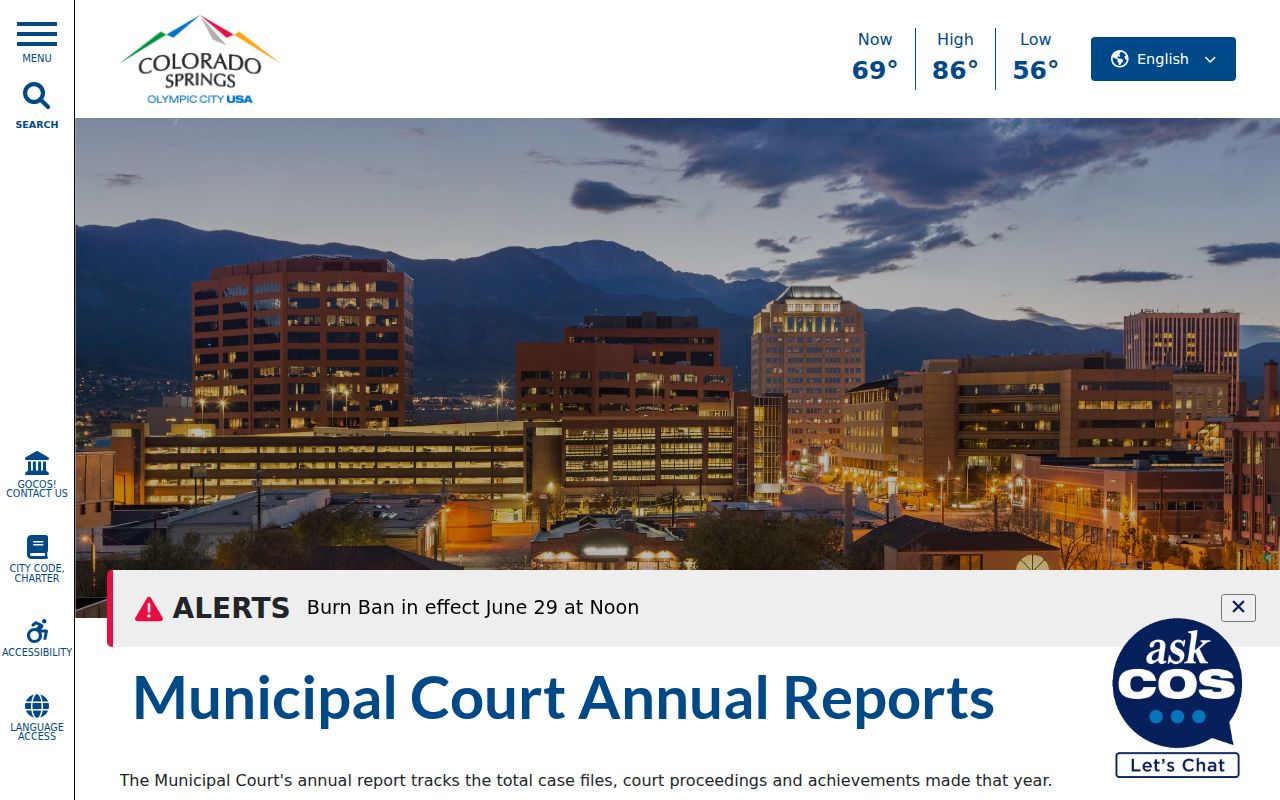 Colorado Springs court docket annual report archive