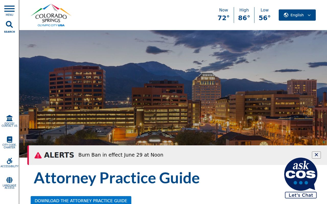 Colorado Springs court docket attorney practice guide